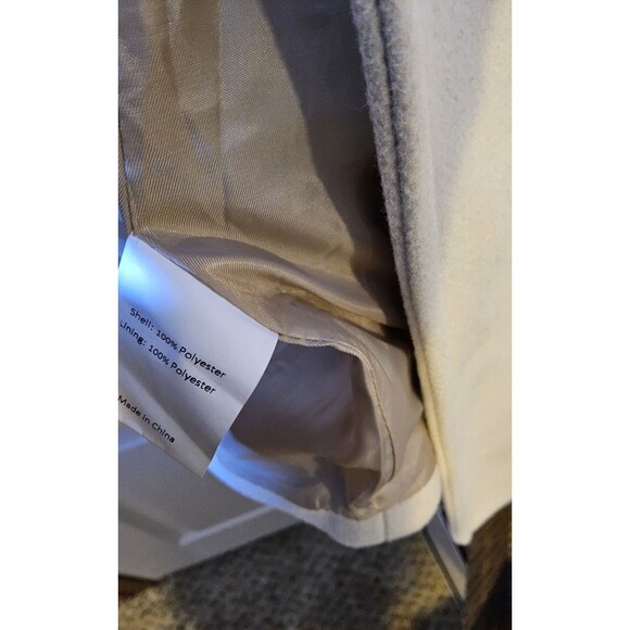 Allegra K Size Small Winter Overcoat with PeterPan Collar, single breasted  coat - Picture 10 of 11